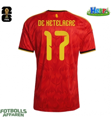 Belgien Charles De Ketelaere #17 Hemmatröja VM 2026 Kortärmad